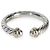 Anillo abierto Petite Cable en oro amarillo y plata de ley David Yurman