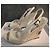 Sandali con zeppa Guess by Marciano in tela beige - vista 2