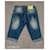 Dsquared2 Pantaloncini denim blu con patch  - vista 5