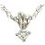 Autre Marque Platin-Halskette mit Diamant