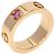 Cartier 18K Roségold-Ring mit rosa Saphir - Ansicht 2