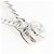 Autre Marque Platinhalskette PT900/PT850 mit Diamant - Ansicht 2