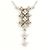 Autre Marque Collana in platino PT850 con diamante marrone