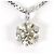 Autre Marque Collana in platino con diamante giallo