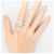Autre Marque Diamantring aus Weißgold Golden - Ansicht 6