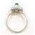 Autre Marque Platin-Ring mit Diamant und Jadeit  - Ansicht 2