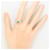 Autre Marque Platin-Ring mit Diamant und Jadeit  - Ansicht 6