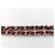 Portafoglio Chanel Wallet on Chain in Caviar trapuntato medium Rosso - vista 5