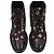 Chanel Black Canvas and Leather CC Logo Boots Golden