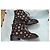 Chanel Black Canvas and Leather CC Logo Boots Golden - view 4