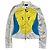 SET VINTAGE BIKER VERSACE JEANS COUTURE Bianco Blu Giallo - vista 5