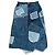 D&G GONNA IN DENIM VINTAGE PATCHWORK DOLCE & GABBANA Blu