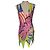 VESTIDO ESTAMPADO MOSCHINO 2016 SUPER Multicolor