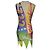 VESTIDO ESTAMPADO MOSCHINO 2016 SUPER Multicolor - vista 3