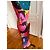 Abito lungo Desigual stampa multicolore Rosa Bianco Blu Giallo - vista 4