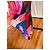 Abito lungo Desigual stampa multicolore Rosa Bianco Blu Giallo - vista 7