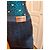 Falda cruzada vaquera patchwork Desigual Negro Azul Azul oscuro - vista 6