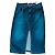 Pleats Please PLEASE Blauer Jeansrock lang mit Schlitz