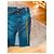 Pleats Please PLEASE Blauer Jeansrock lang mit Schlitz - Ansicht 10