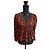 Desigual Floral Plumetis Bluse Schwarz Pink Grün