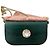 Miu Miu Borsa a Tracolla in Pelle Verde Effetto Coccodrillo con Gioiello