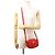 Bolso Salvatore Ferragamo - Gancini Gancio City Roja - vista 4