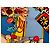 Carré Hermès Kachinas Kermit Oliver Blu Multicolore - vista 4