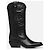 Steve Madden Botas Vaqueras de Cuero Negro - vista 2