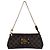 Louis Vuitton Pochette Eva in tela Damier Ebene con tracolla a catena Marrone