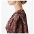 Blusa de seda IRO Paris ZARFI Estampado Ikat Negro Roja - vista 4