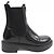 Botas de piel de becerro cepillado Prada Negro