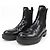 Botas de piel de becerro cepillado Prada Negro - vista 3