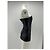 Autre Marque Abito bustier in pelle nero CEREN OCAK - vista 3