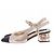 Sandali Slingback Chanel Oro Pelle 39.5 D'oro - vista 5