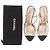 Sandali Slingback Chanel Oro Pelle 39.5 D'oro - vista 6