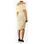 Khaite Cream Aerica Off-Shoulder Drapiertes Minikleid - Größe L Roh - Ansicht 2