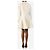 Alaïa Vestido camisero de popelina de algodón blanco - talla UK 12 - vista 2