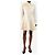 Alaïa Vestido camisero de popelina de algodón blanco - talla UK 12 - vista 3