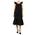 Ba&Sh Vestido midi de bordado negro - talla M