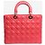 Borsa Lady Dior in agnello cannage rosa - vista 4