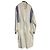 Louis Féraud Camicia Lunga in Cotone Bianco a Righe Blu