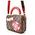 Borsa Louis Vuitton Damier Ebene Marrone Rosso - vista 2