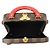 Borsa Louis Vuitton Damier Ebene Marrone Rosso - vista 6