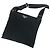 Mini borsa a tracolla in nylon Tessuto con logo Triangle Prada Nero