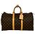 Louis Vuitton Keepall 45 Monogram Leather Boston Bag Marrone