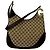 Borsa a tracolla in tela e pelle Gucci Marrone Beige