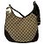 Borsa a tracolla in tela e pelle Gucci Marrone Beige - vista 3