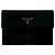 Portafoglio trilobato in nylon Tessuto con logo triangolo Prada e finiture in pelle Nero