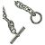 Bracciale Hermès Chaine d'Ancre TGM in argento - vista 5