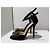 Jimmy Choo Satin Bow Rhinestone High Heel Sandals Black - view 2